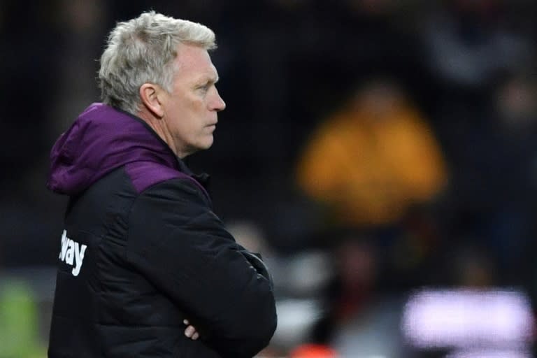 West Ham United's manager David Moyes watches the action on November 19, 2017