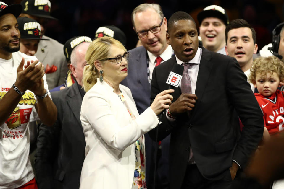 Edward Rogers reportedly resisted MLSE&#39;s plans to retain Raptors president Masai Ujiri this summer, according to the Toronto Star. (Getty)