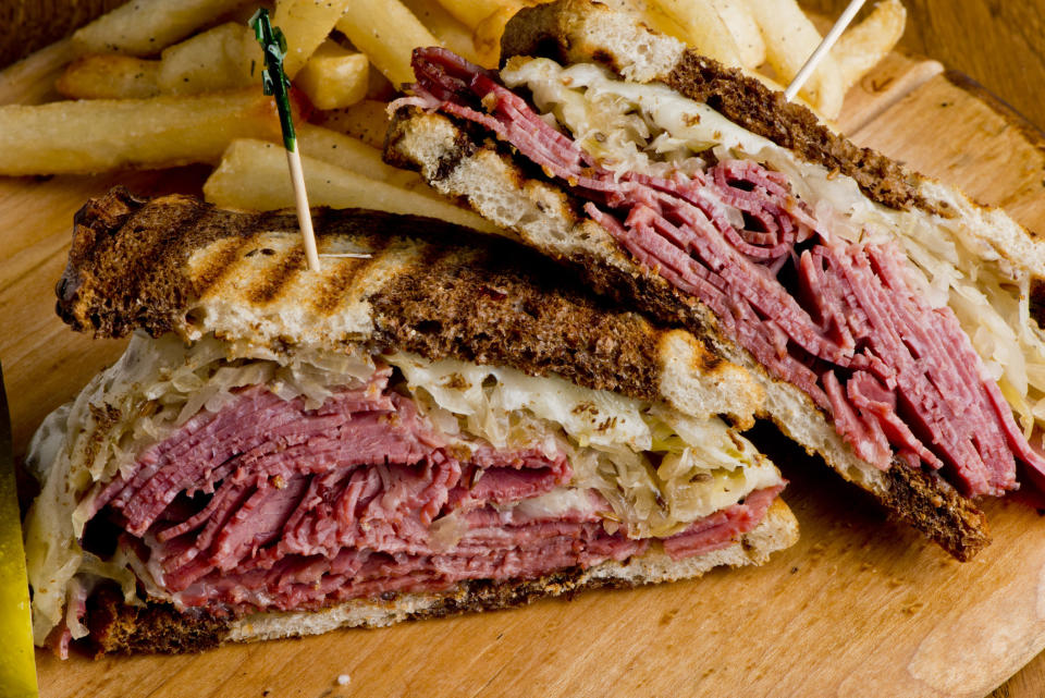 a Reuben sandwich