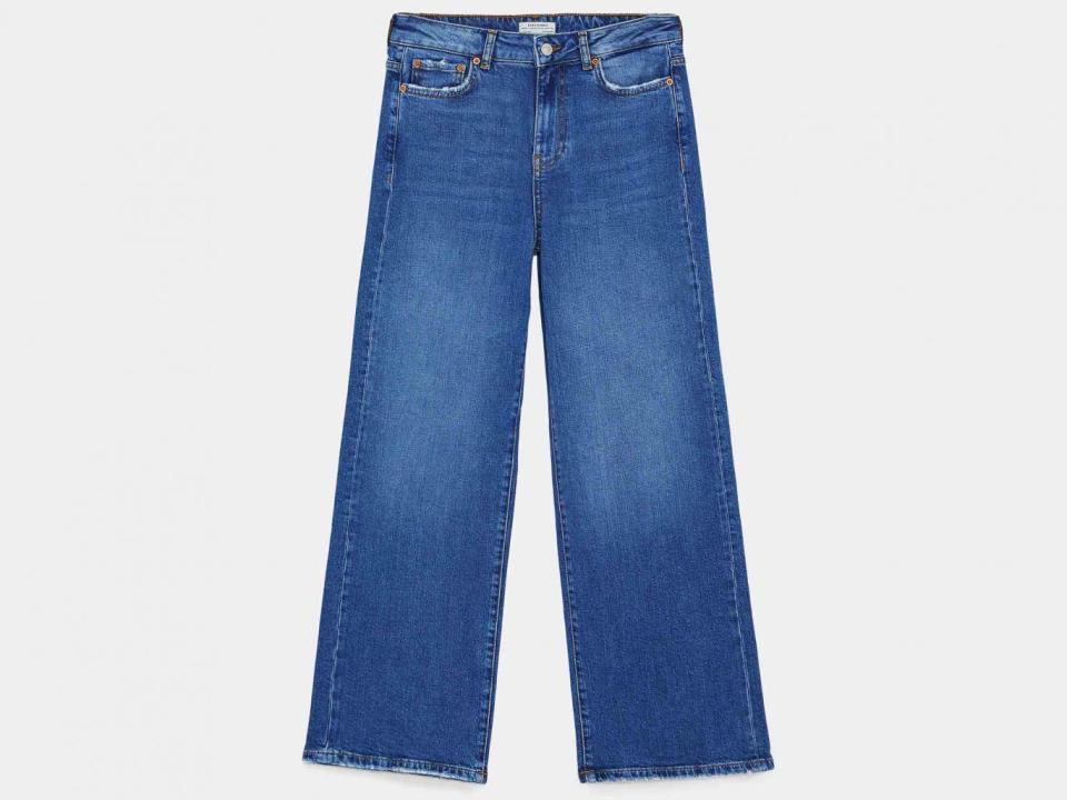 Jeans New Straight Culotte Malibu Blue, £29.99, Zara