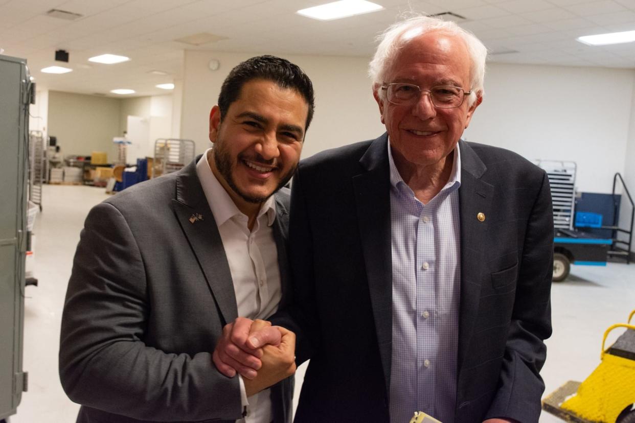 Sen. Bernie Sanders (I-Vt.), right, campaigns for Abdul El-Sayed, a populist doctor running for governor of Michigan. (Photo: Abdul El-Sayed for Governor)