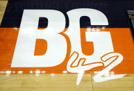 FILE - A floor decal in front of the scorer's table pays tribute to Phoenix Mercury's Brittney Griner before a WNBA basketball game between the Mercury and the Las Vegas Aces, Friday, May 6, 2022, in Phoenix.Brittney Griner said she's “grateful” to be back in the United States and plans on playing basketball again next season for the WNBA's Phoenix Mercury a week after she was released from a Russian prison and freed in a dramatic high-level prisoner exchange. “It feels so good to be home!” Griner posted to Instagram on Friday, Dec. 16, 2022, in her first public statement since her release. (AP Photo/Darryl Webb, File)