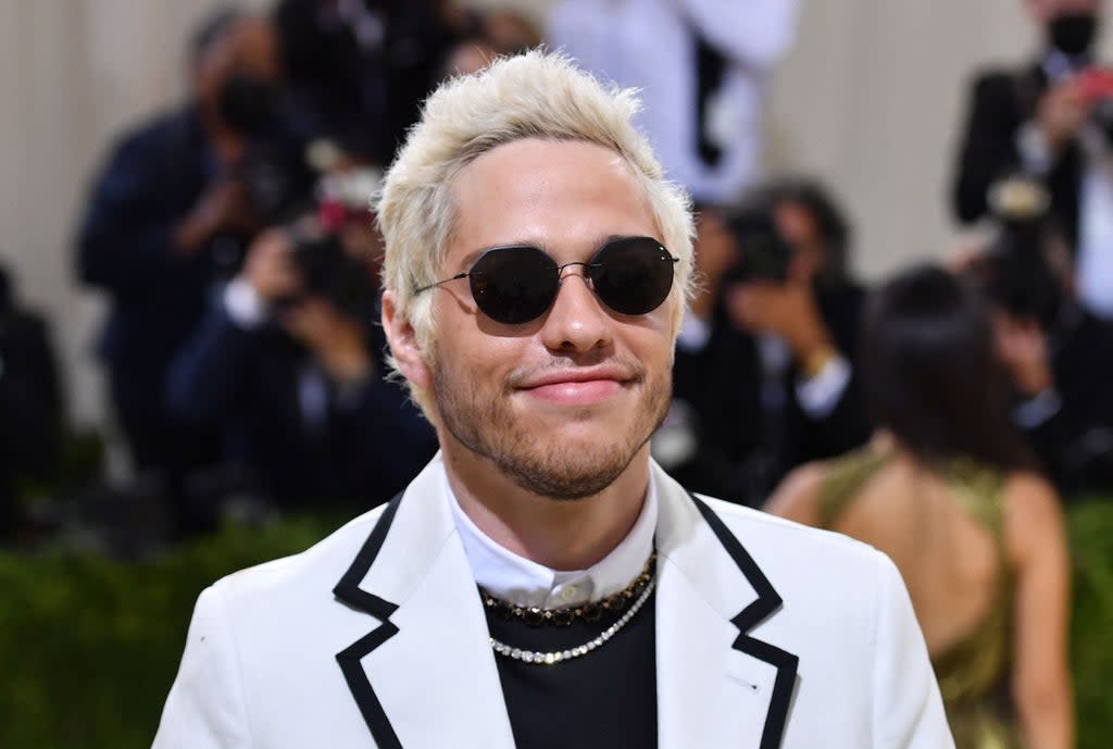 Pete Davidson discusses his love life and dating red flags (AFP via Getty Images)