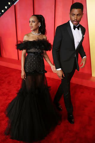 <p>Phillip Faraone/VF24/Getty Images for Vanity Fair</p> Kerry Washington and Nnamdi Asomugha at the 2024 Vanity Fair Oscar Party