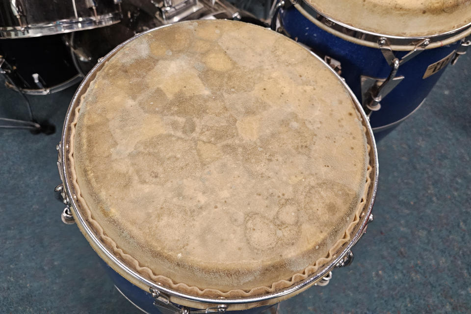 Even the drum kits weren't spared. Source: AAP