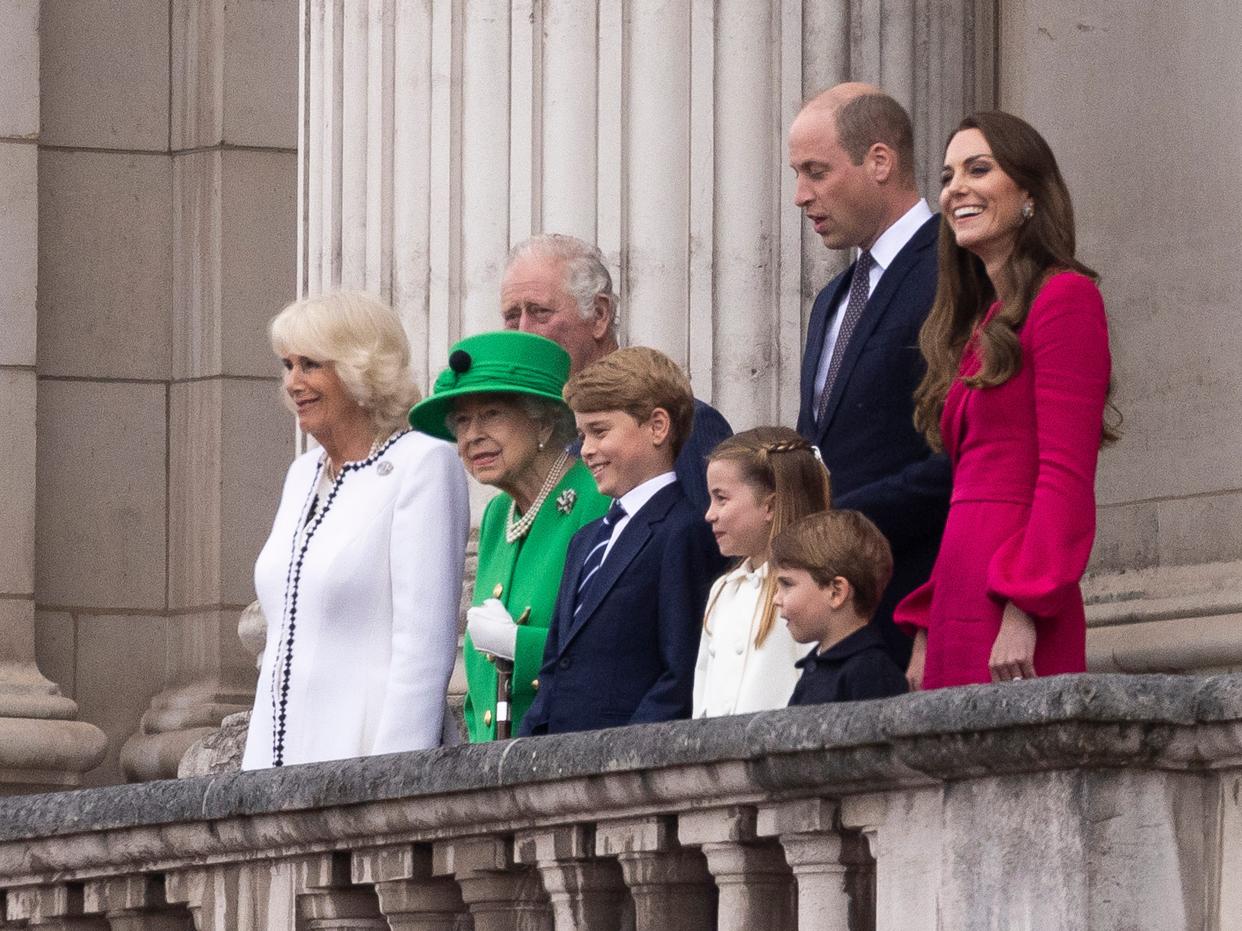 Queen Elizabeth and royal family on June 5