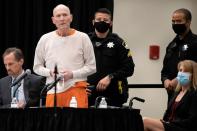 Joseph James DeAngelo, known as the Golden State Killer, attends his sentencing hearing in Sacramento