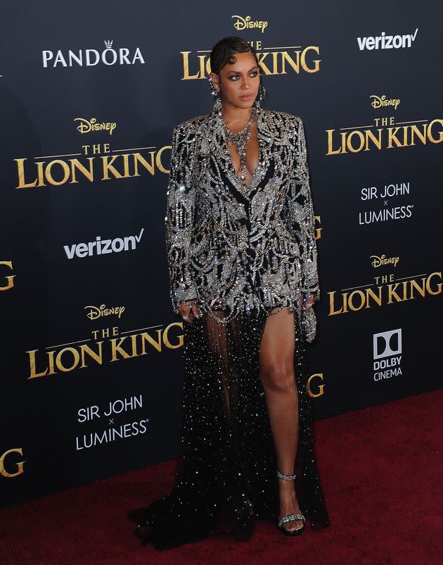 Beyoncé arrives for the Premiere of Disney's 