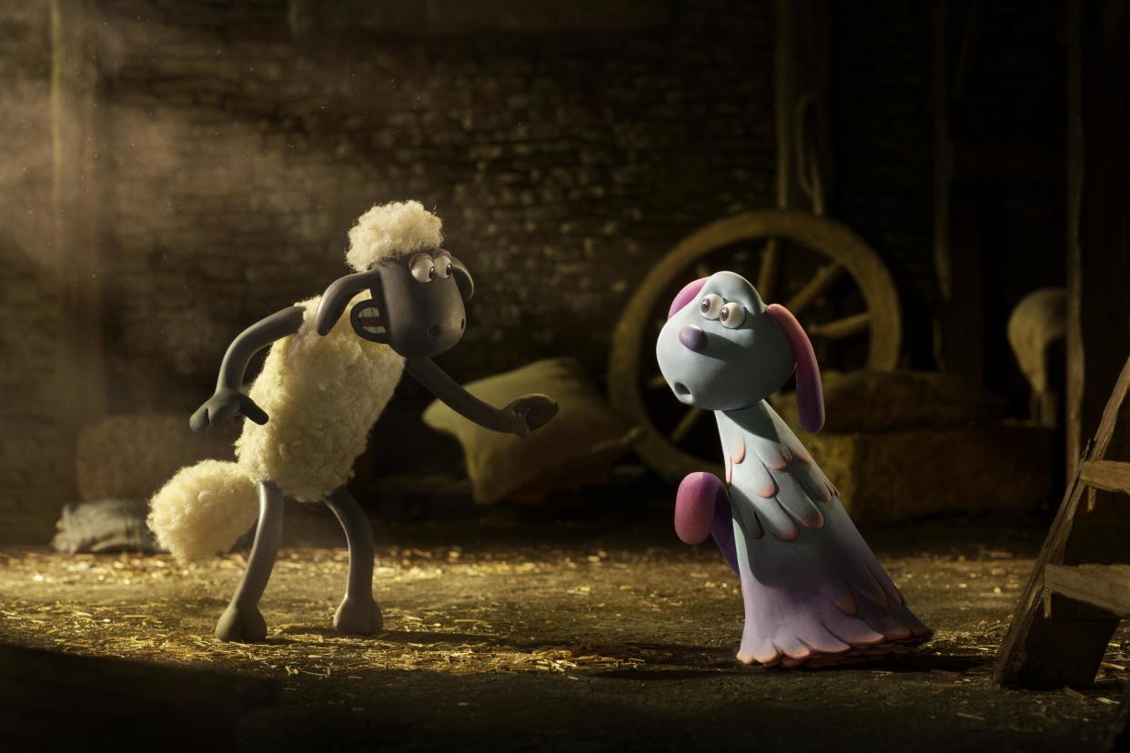 Shaun The Sheep (voiced by Justin Fletcher) meets Lula. (Studiocanal)
