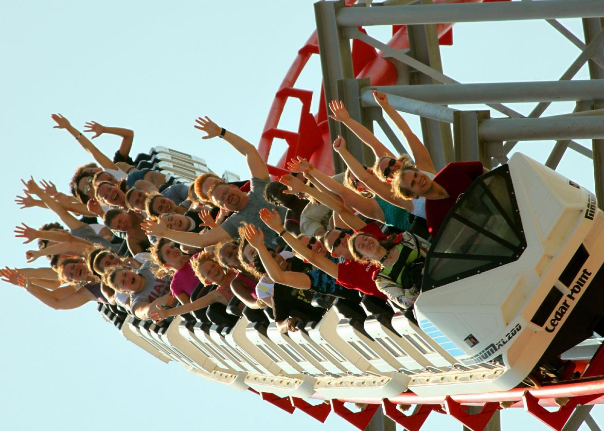 Ohio amusement park, Cedar Point's Magnum XL-200 roller coaster.