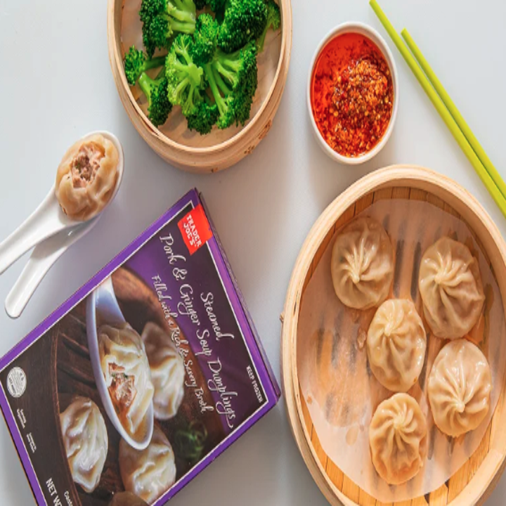 trader joe's pork and ginger soup dumplings