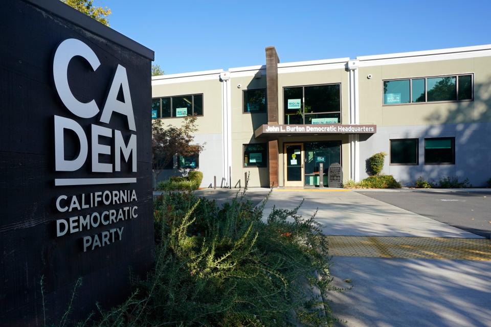The John L. Burton California Democratic Party Headquarters is seen in Sacramento, Calif., Friday, July 16, 2021.