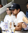 <p>Cheers! The tennis fan hit up the Grey Goose suite while watching Roger Federer defeat Philipp Kohlschreiber at the 2017 U.S. Open. (Photo: Ilya S. Savenok/Getty Images for Grey Goose) </p>