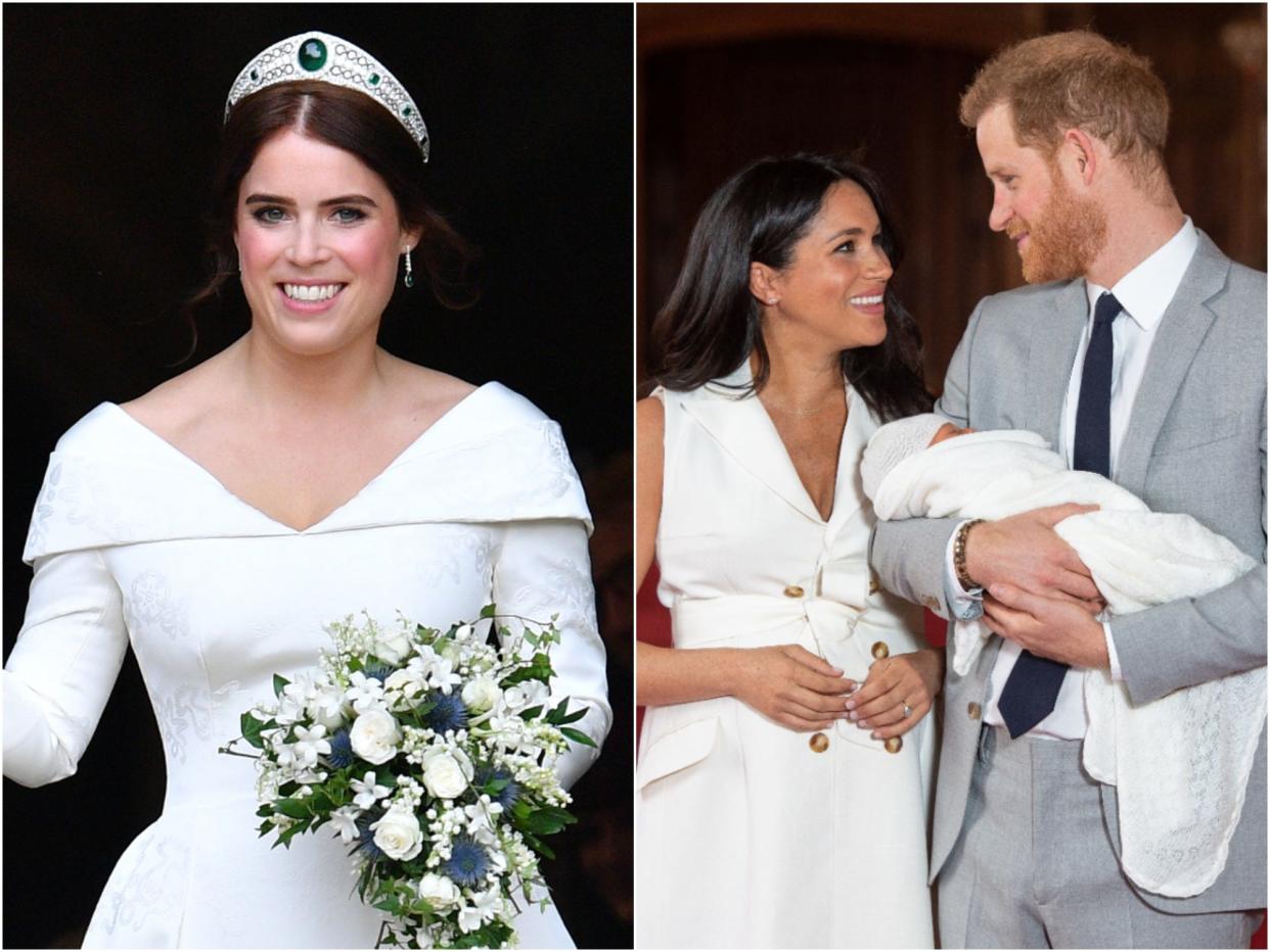 princess eugenie, sussexes