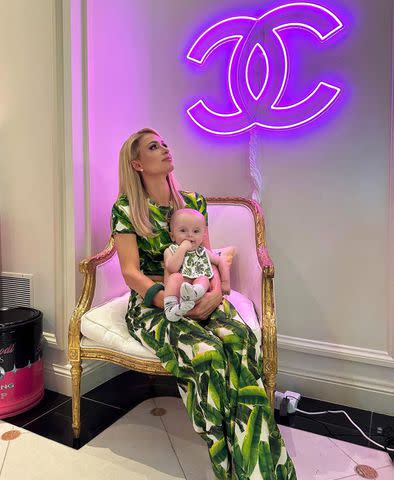 <p>Paris Hilton/ Instagram</p> Paris Hilton and son Phoenix