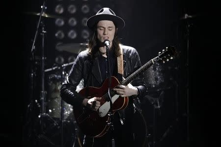 Singer James Bay perform during the 2015 Echo Music Awards in Berlin March 26, 2015. REUTERS/Michael Sohn/Pool