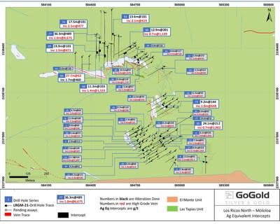 Figure 1: Mololoa Plan View (CNW Group/GoGold Resources Inc.)