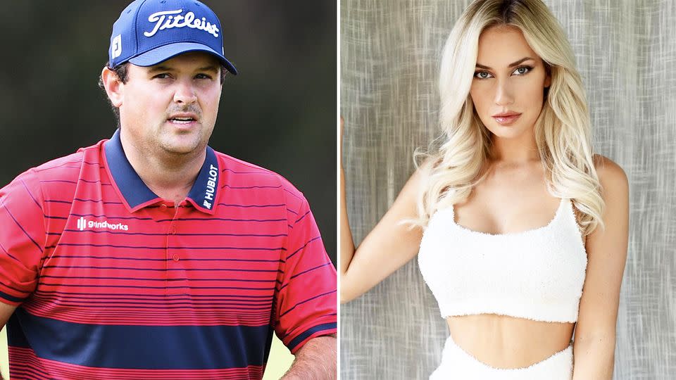 Pictured here, American golfers Patrick Reed and Paige Spiranac.