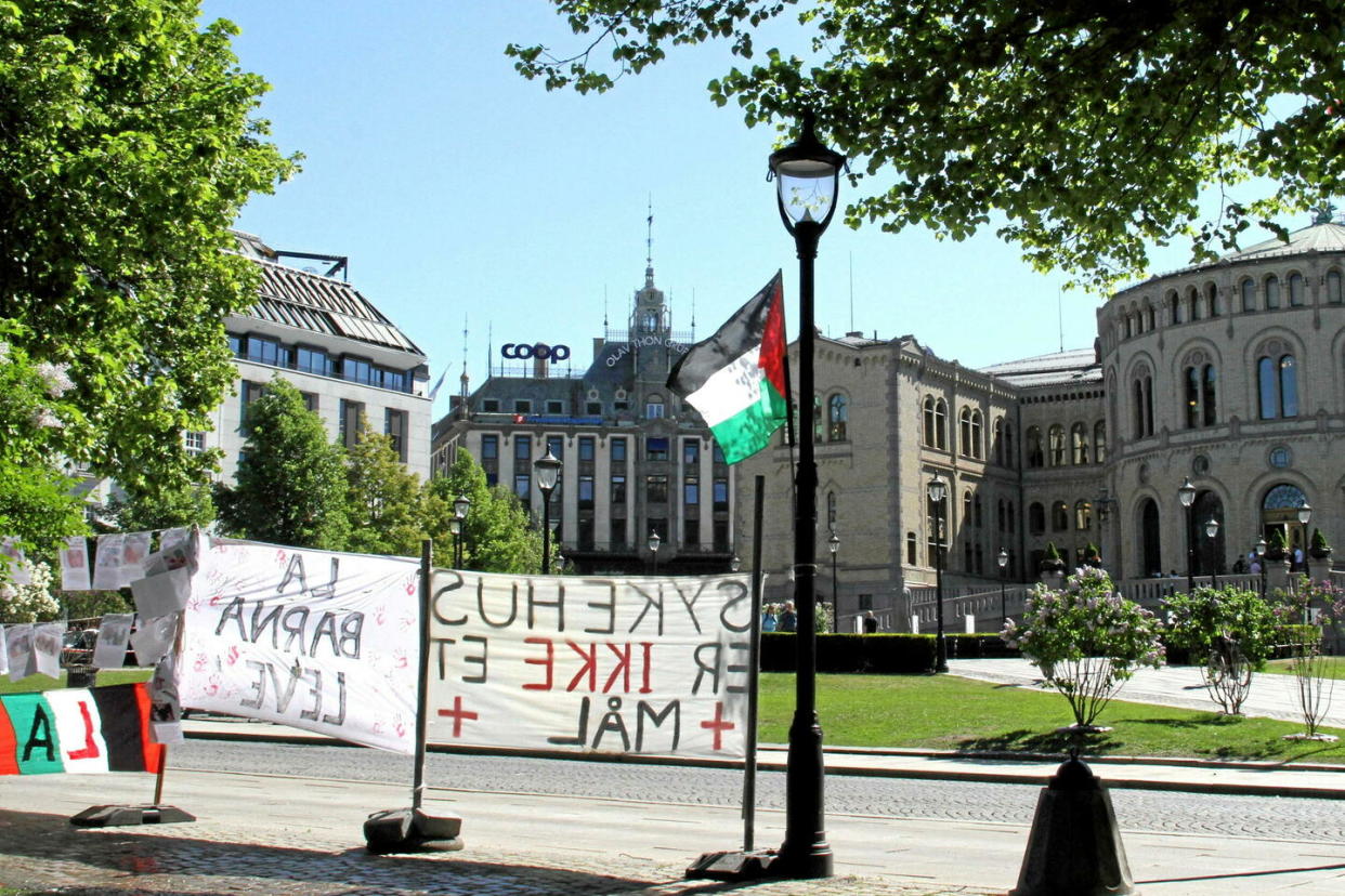 La Norvège, comme l'Espagne et l'Irlande, va acter officiellement la reconnaissance de l'État de Palestine, ce mardi 28 mai 2024.  - Credit:CHINE NOUVELLE/SIPA