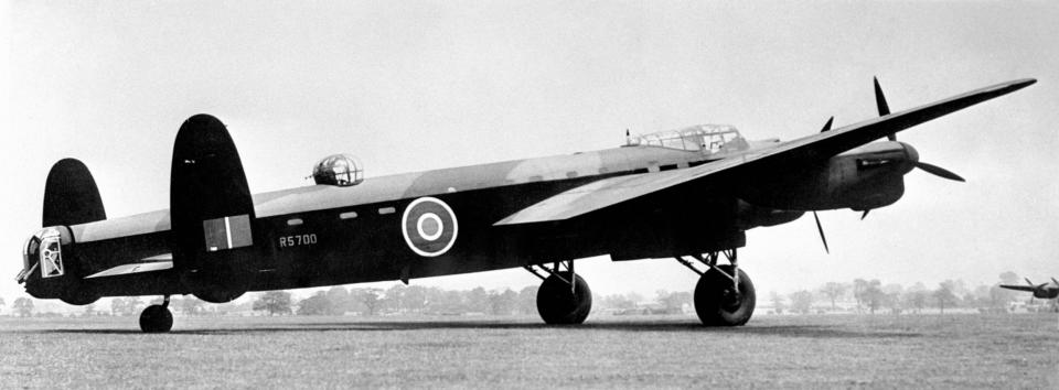 Lancaster plane on the runway in 1942 (PA Wire/PA Images)