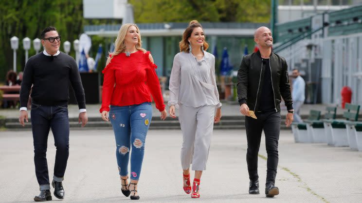 Die Jury von Curvy Supermodel: Carlo Castro, Angelina Kirsch, Jana Ina Zarelle, Peyman Amin