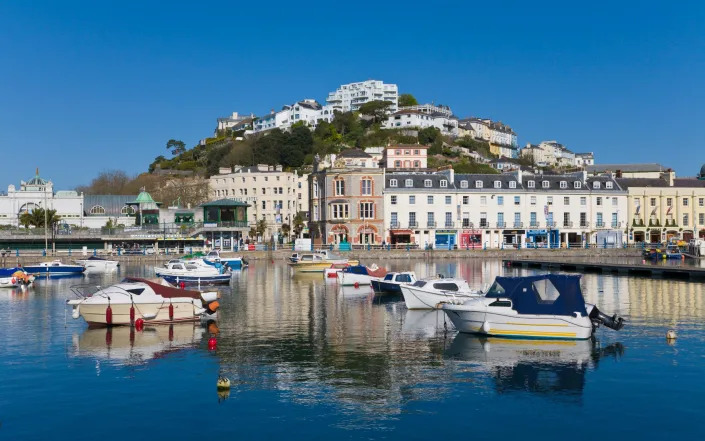 The incident occurred near Torquay Harbour, Devon