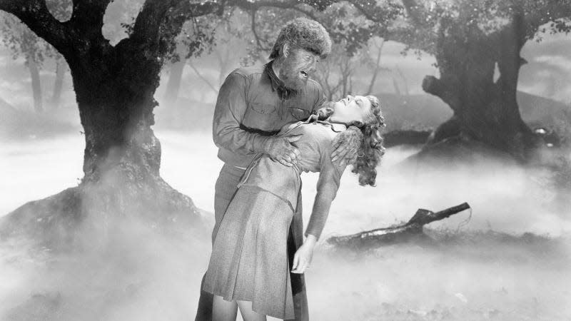 Lon Chaney Jr. and Evelyn Ankers in Universal’s originalThe Wolfman (1941)