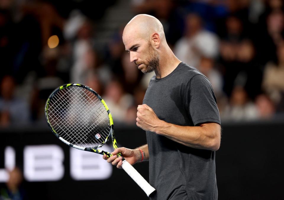 Adrian Mannarino will face Djokovic in the last-16 after beating Ben Shelton in five sets (Getty)