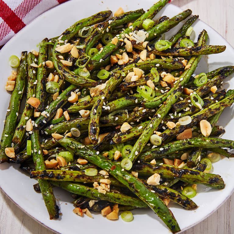 grilled green beans