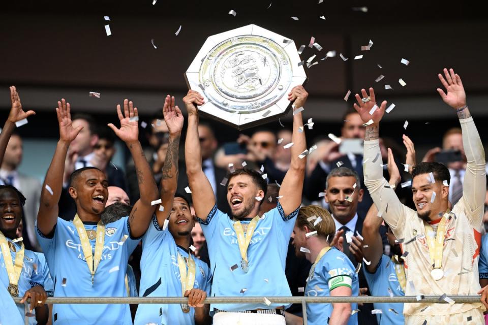 Manchester City had not won a Community Shield since 2019 (The FA/Getty)