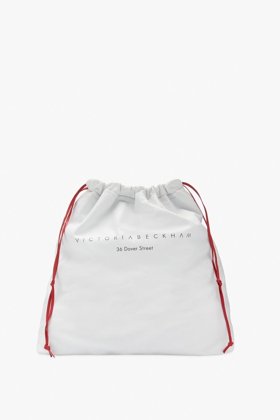 The 36 Dover St Drawstring Bag costs £795. [Photo: Victoria Beckham] 
