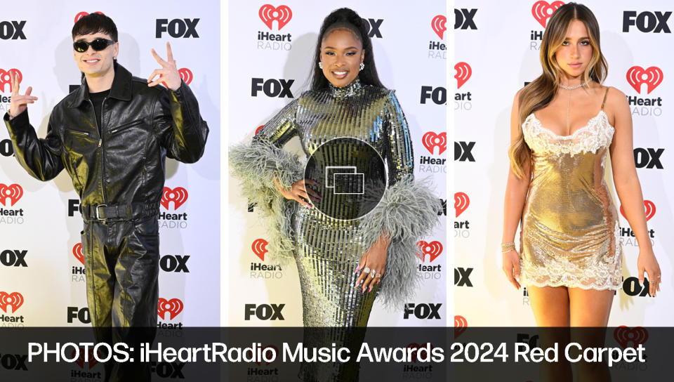 iheartradio music awards 2024 red carpet, peso paluma, jennifer hudson, tate mccrae