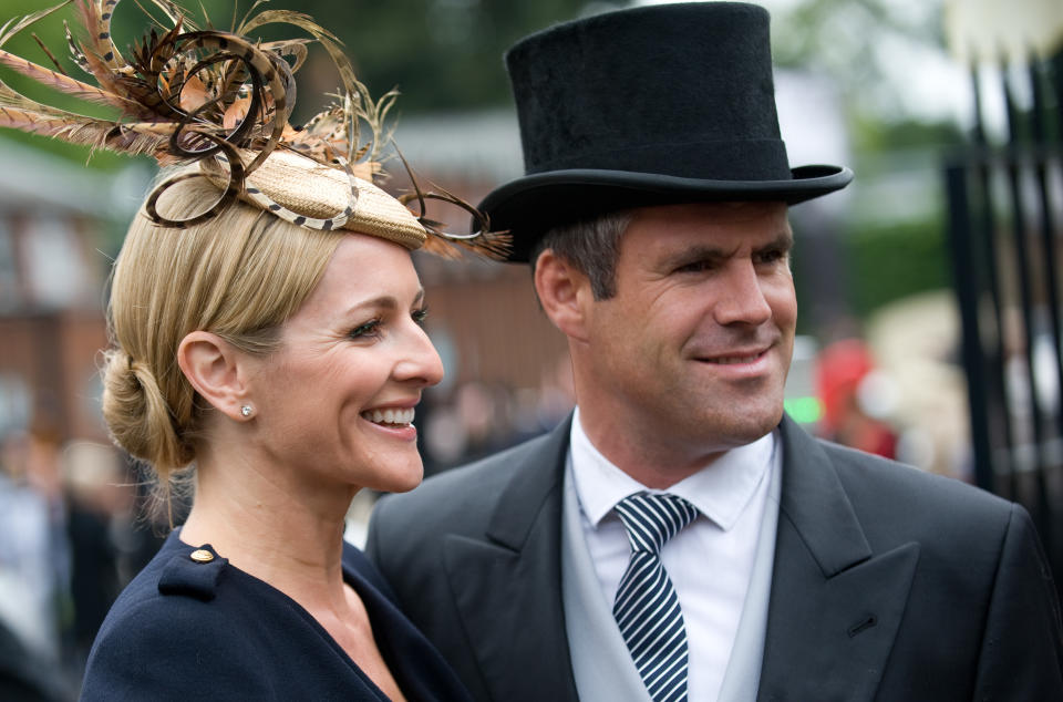 ASCOT, ENGLAND - JUNE 16:  Gabby Logan and Kenny Logan attend Ladies Day of Royal Ascot at Ascot Racecourse on June 16, 2011 in Ascot, England. (Photo by Samir Hussein/WireImage)