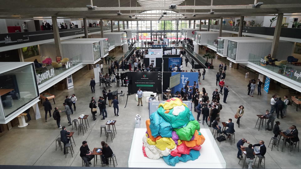 The Paris Blockchain Week summit at Station F. Photo: Paris Blockchain Week Summit