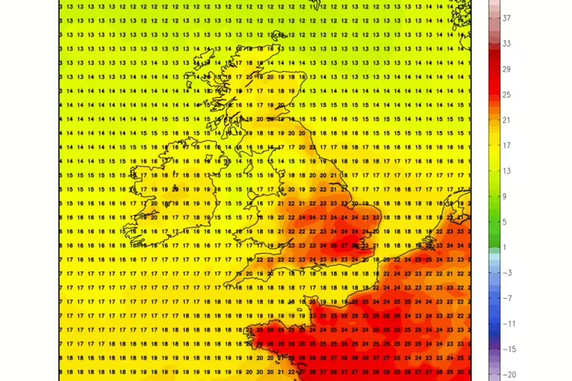 Temperatures on July 19