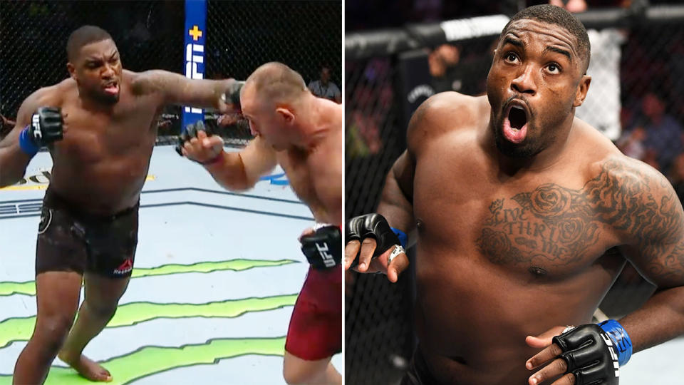 Walt Harris pulled off a crazy KO at UFC San Antonio. Image: Getty/UFC