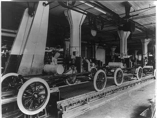 Ford Model T assembly line