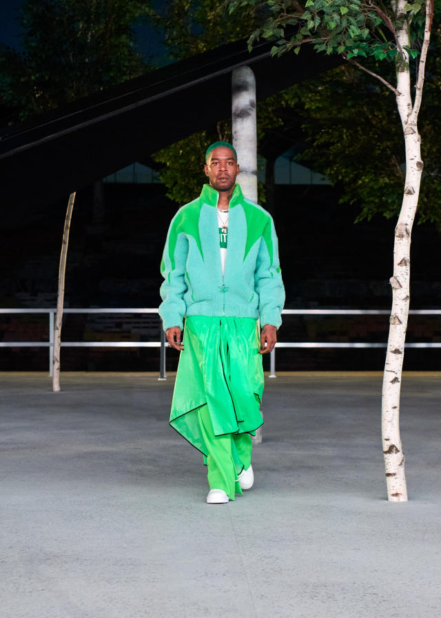 Check Out The Monochromatic Neon Green Louis Vuitton Pop-Up On