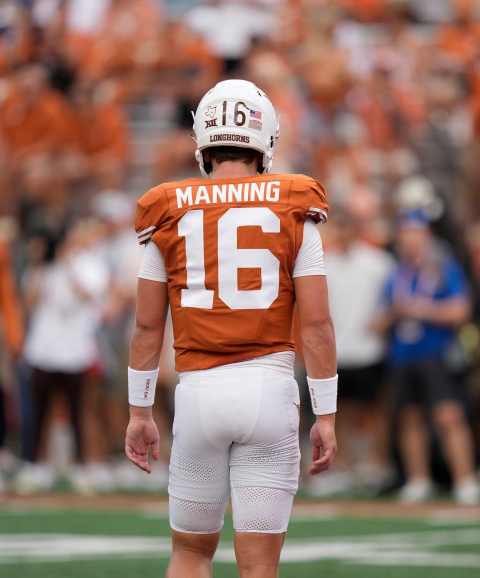 Texas quarterback Arch Manning hasn't had a lot of opportunities this season, but the freshman is in line to be the Longhorns' starter in 2024 or 2025, when he'll be guiding the team through the SEC. That league had produced three Heisman winners in four years heading into Saturday night's ceremony.