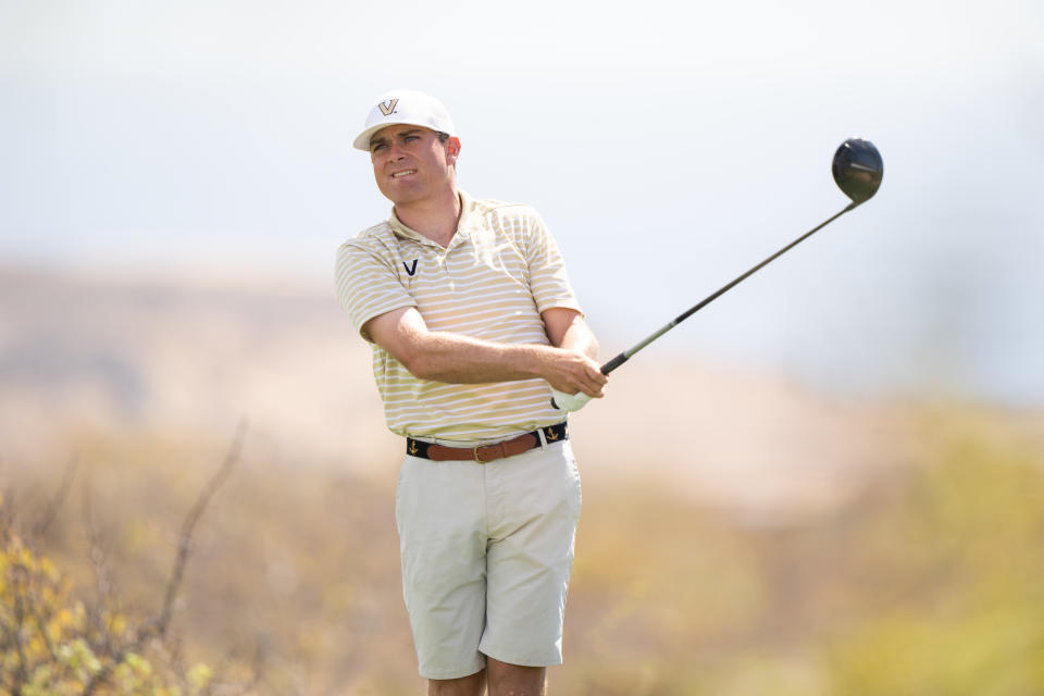 Cole Sherwood, Vanderbilt. 2023 Cabo Collegiate, Third Round. Twin Dolphin Golf Club, Cabo San Lucas, Mexico, March 7 2023. (Photo: Darren Carroll, Cabo Collegiate)