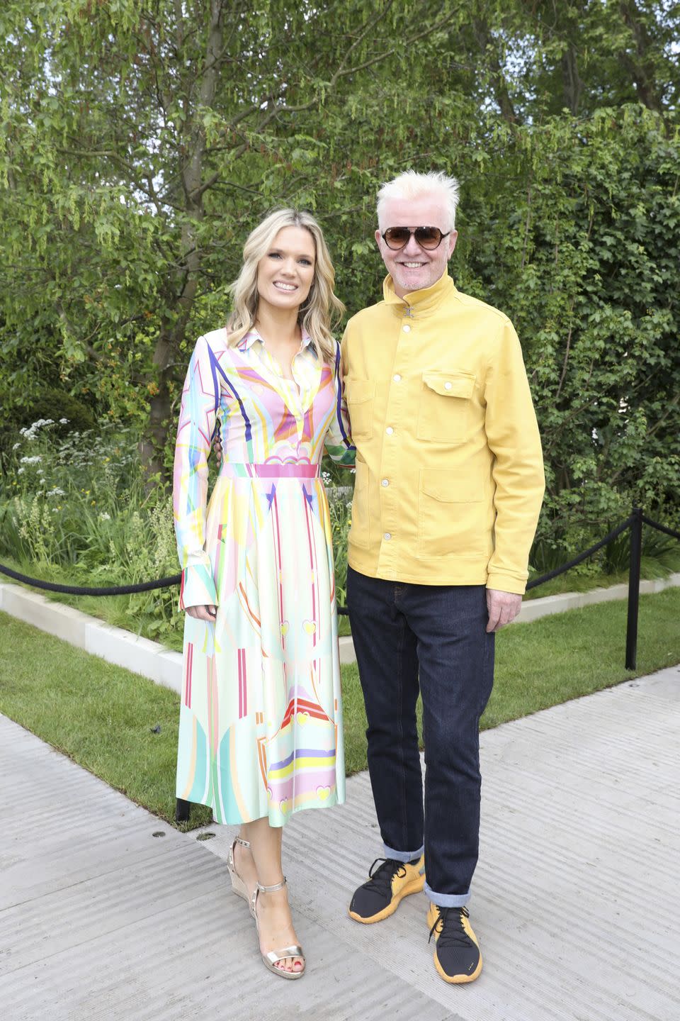 Charlotte Hawkins and Chris Evans