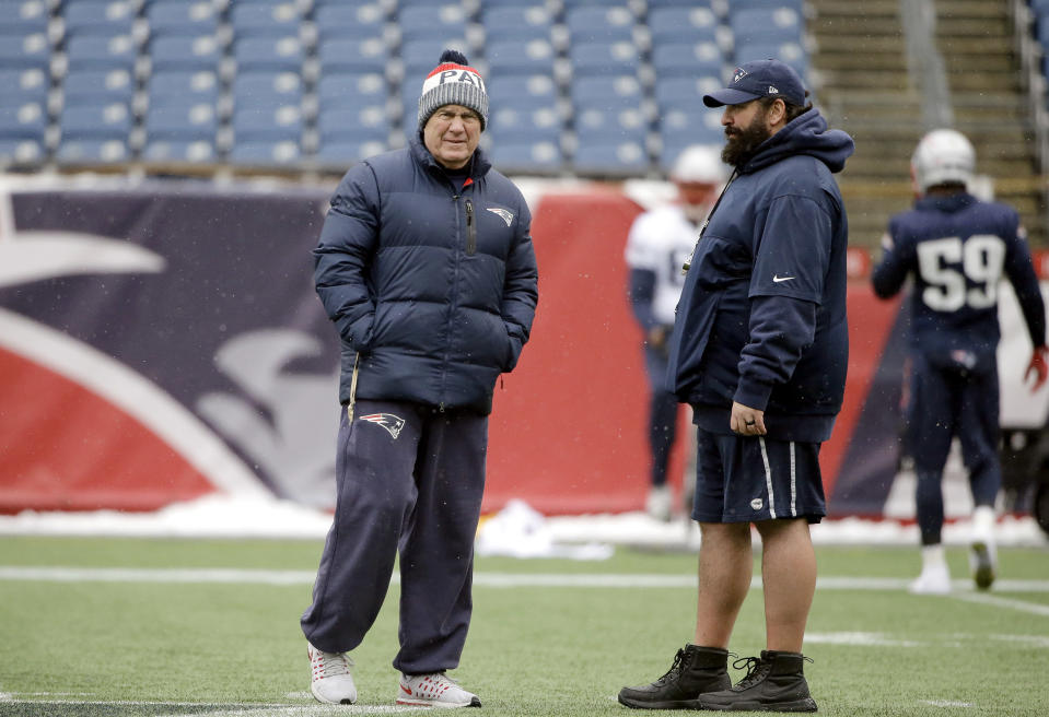 That didn’t take long: on the second night of the NFL draft, Bill Belichick’s Patriots made a trade with Matt Patricia’s Lions. (AP)