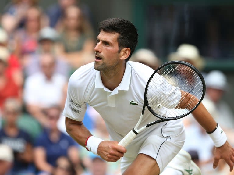 Holy smoke, what a semi-final line-up we have. I wasn’t alone in saying before Wimbledon that this year’s champion would be one of Novak Djokovic, Roger Federer or Rafael Nadal – and the three guys have looked better than ever. Roberto Bautista Agut, who meets Djokovic in the semis, must be feeling like a gatecrasher at a Buckingham Palace garden party.The Big Three have all played brilliantly at this tournament, but on this occasion I thought Djokovic was the pick of them. Has there ever been a more complete player than this guy? Man, he has everything, from his serve to his return, from his volleys to his drop shots, from his touch to his movement, from his balance to his speed. He just has no weaknesses. David Goffin is a fine player, but he just couldn’t handle Djokovic’s all-round excellence.Any debate over the greatest player of all time will not be resolved here this week, but Djokovic is staking a strong claim. There were times earlier this year when his level seemed to have dipped, but he is now looking back to his absolute best.While Djokovic will take nothing for granted against Bautista Agut, I’m sure he’s relishing the thought of Federer and Nadal beating each other up in their first meeting at Wimbledon for 11 years.In the quarter-finals Kei Nishikori pushed Federer as hard as he could. Nishikori moves as well as anybody, is a great shot-maker, volleys beautifully and has a wonderful two-handed backhand down the line, but the pressure is always on him when he doesn’t get his first serve in. At the very highest level his second serve just isn’t quite good enoughNadal played as well as he needed to in order to beat Sam Querrey. Big Sam’s serve was always going to be his biggest weapon but Nadal broke him six times, which is some achievement. Thursday’s match of the dayBarbora Strycova was very clever in the way she outmanoeuvred Johanna Konta in the quarter-finals, but I think she’ll be hard pressed to do the same against Serena Williams in the semis. She will just have to try and go out there and play loose, knowing she has nothing to lose.Strycova will never be able to outhit Serena, so I’ll expect her to play with the same variety of shots that Konta found so hard to handle. She’ll have to throw in some surprise attacks and get into the net on occasions, all the time mixing her game up with some drop shots and variations of pace. In terms of power Serena will always come out on top, so Strycova has to find other ways to win.I see Simona Halep as the slight favourite to beat Elina Svitolina in the other semi-final, but it could be close. She’ll need to stay very positive and not get emotional out there. Ask NickIf you have a question for me – whether it’s about how to improve your game, training techniques or anything else – just email me at QuestionsforNickB@gmail.com.One reader – I’m afraid she didn’t leave her name – says that she has a decent forehand but has trouble hitting the shot on the run. What should she do to correct that?The secret to hitting the ball on the run is to have the racket in position by the time you get to the point of contact. It’s no good arriving there and having your racket dangling out in front of you. When you reach the ball you should have already taken the racket back, ready to begin your swing. By the time you get to the point of contact you should have completed your backswing. Now you just have the forward part of the swing left to complete. My A-Z of the IMGLlooking back over my life at the IMG Academy in Florida which I founded in 1978Q is for Qatar, which is one of many interesting countries where I was invited to hold coaching clinics as a result of the academy’s reputation.Danielle, my daughter did some research before our first trip there and provided a list of things we should and should not do. One of the tips was never to use a toothpick in the presence of Sheikh Hamad bin Khalifa Al Thani, the ruler of Qatar.One evening we attended a feast with the sheikh. Some of the meat stuck in my teeth, but I resisted the urge to do anything about it until I saw the sheikh pull out a large toothpick. “You’re my man!” I told the sheikh before relating what my daughter had told us. He burst into laughter – and I proceeded to pick my teeth.R is for Richard Williams, the father of Serena and Venus, who first brought his girls to the academy when they were nine and 10 years old. I can’t speak highly enough of Richard and the way he brought up his girls to be fine people as well as wonderful tennis players. At one of our first meetings he told me his girls were going to be “bigger stars than Michael Jordan”.For more information on the IMG Academy’s tennis programmes email info@imgacademy.com or call +1-800-872-6425