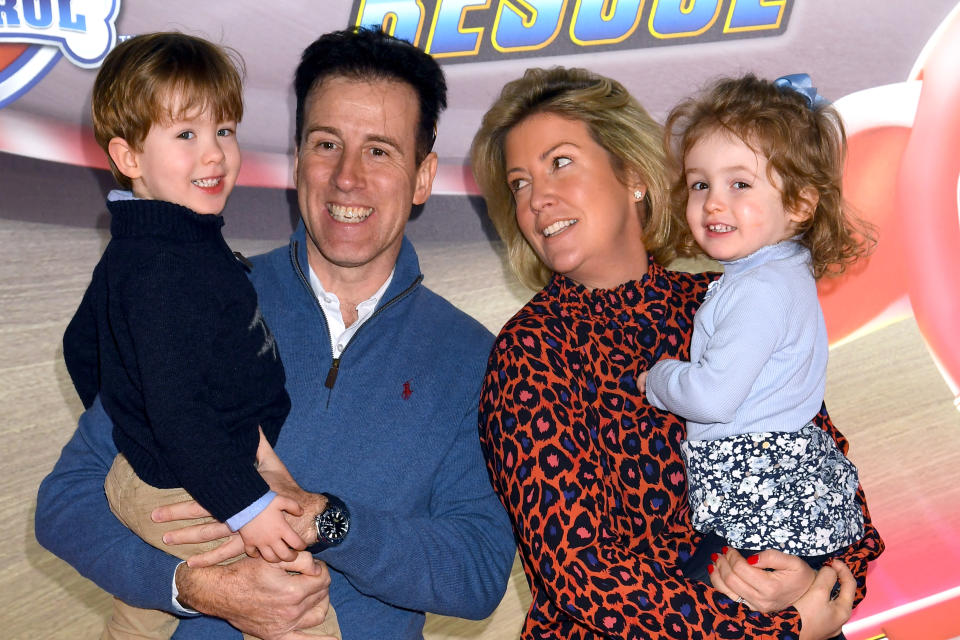 LONDON, ENGLAND - JANUARY 19: Anton Du Beke and Hannah Summers attend the "Paw Patrol" gala screening at Cineworld Leicester Square on January 19, 2020 in London, England. (Photo by Dave J Hogan/Getty Images)