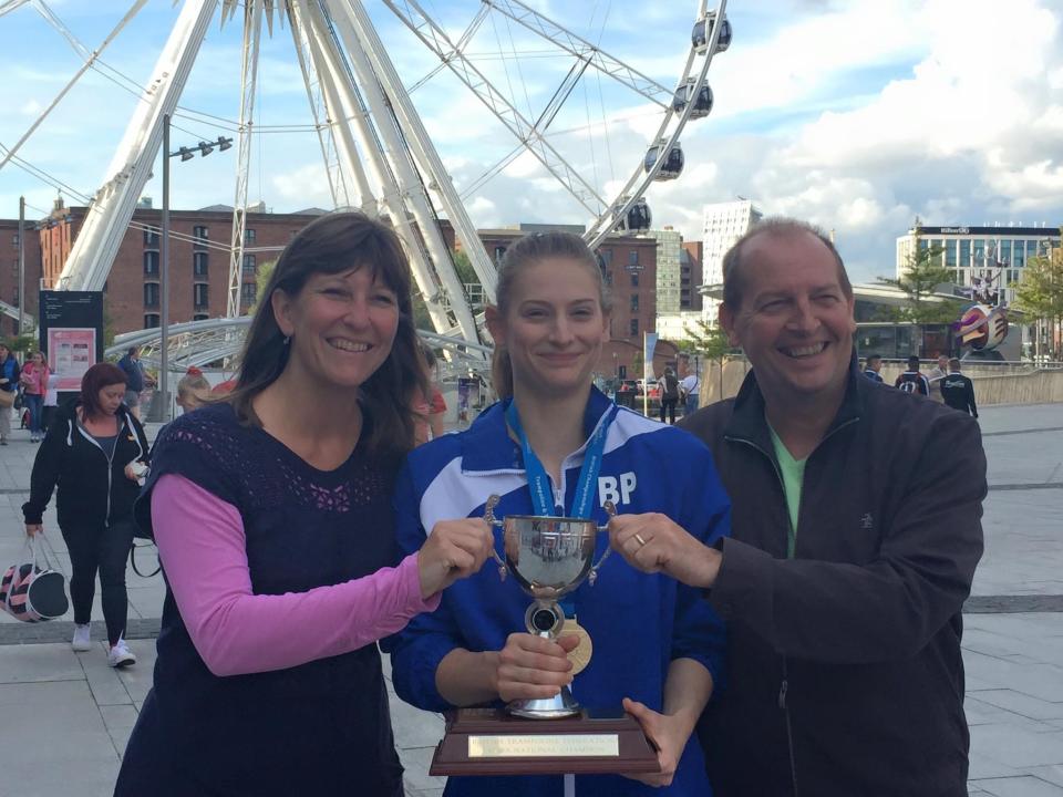 Bryony Page became British national champion in 2015