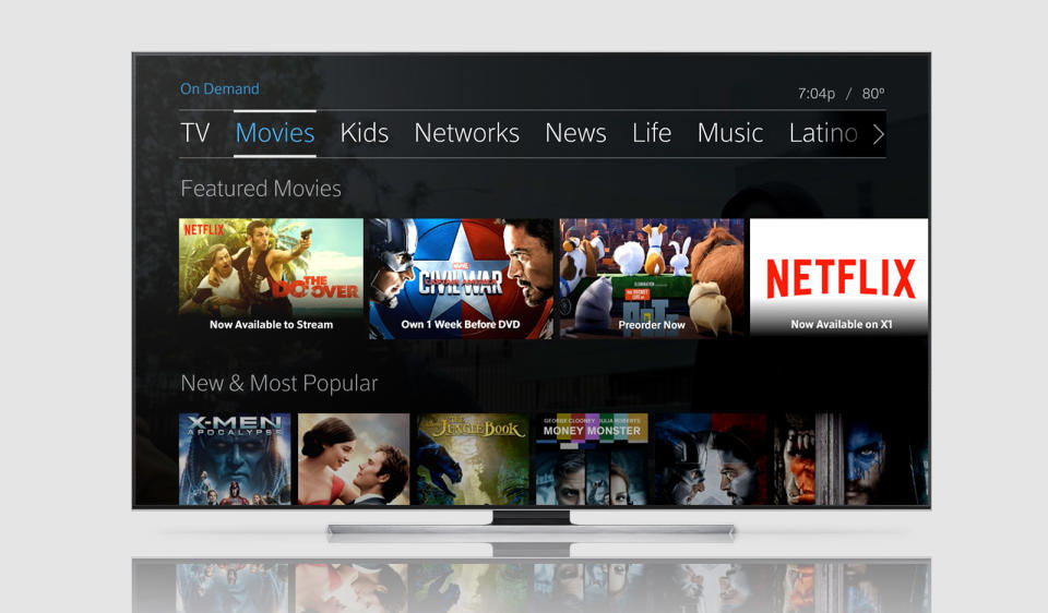 Netflix on Comcast's X-1 Platform.