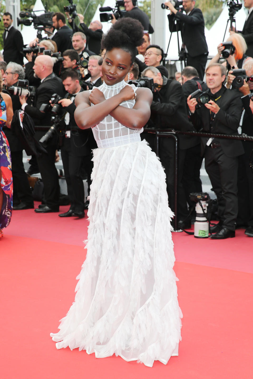 In Christian Dior Couture at&nbsp;the screening of "Sorry Angel (Plaire, Aimer Et Courir Vite)" on May 10.