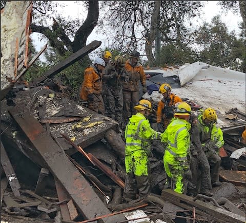 Californian firefighters - Credit:  MIKE ELIASON/AFP