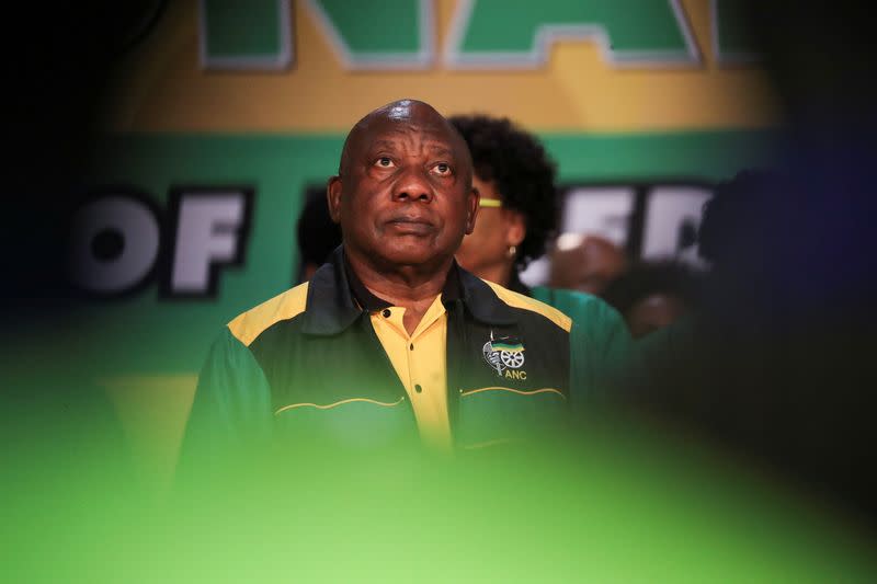 South African President Cyril Ramaphosa attends the 55th National Conference of the ruling African National Congress (ANC), in Johannesburg