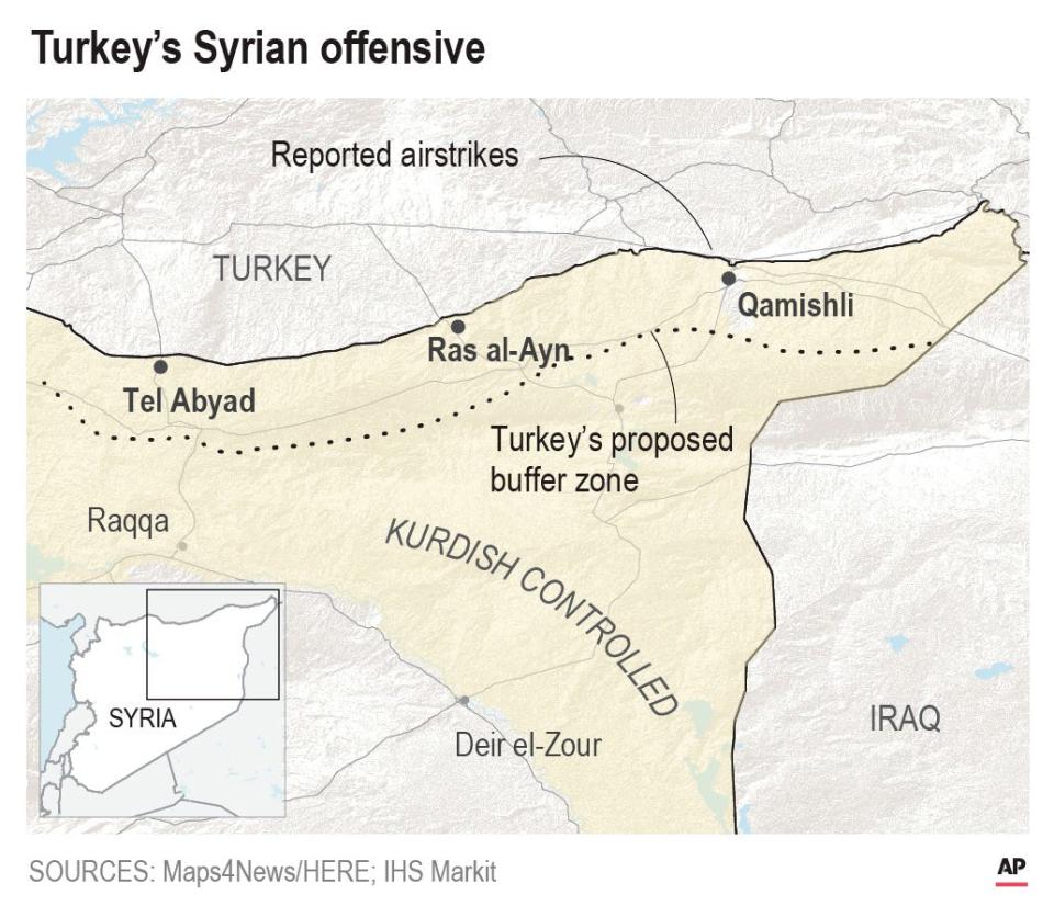 With airstrikes and artillery, Turkey has launched an offensive aimed at crushing Kurdish fighters in northern Syria.